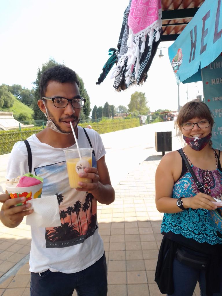 Travelers and friends from Slovakia being hosted in Puebla, Mexico